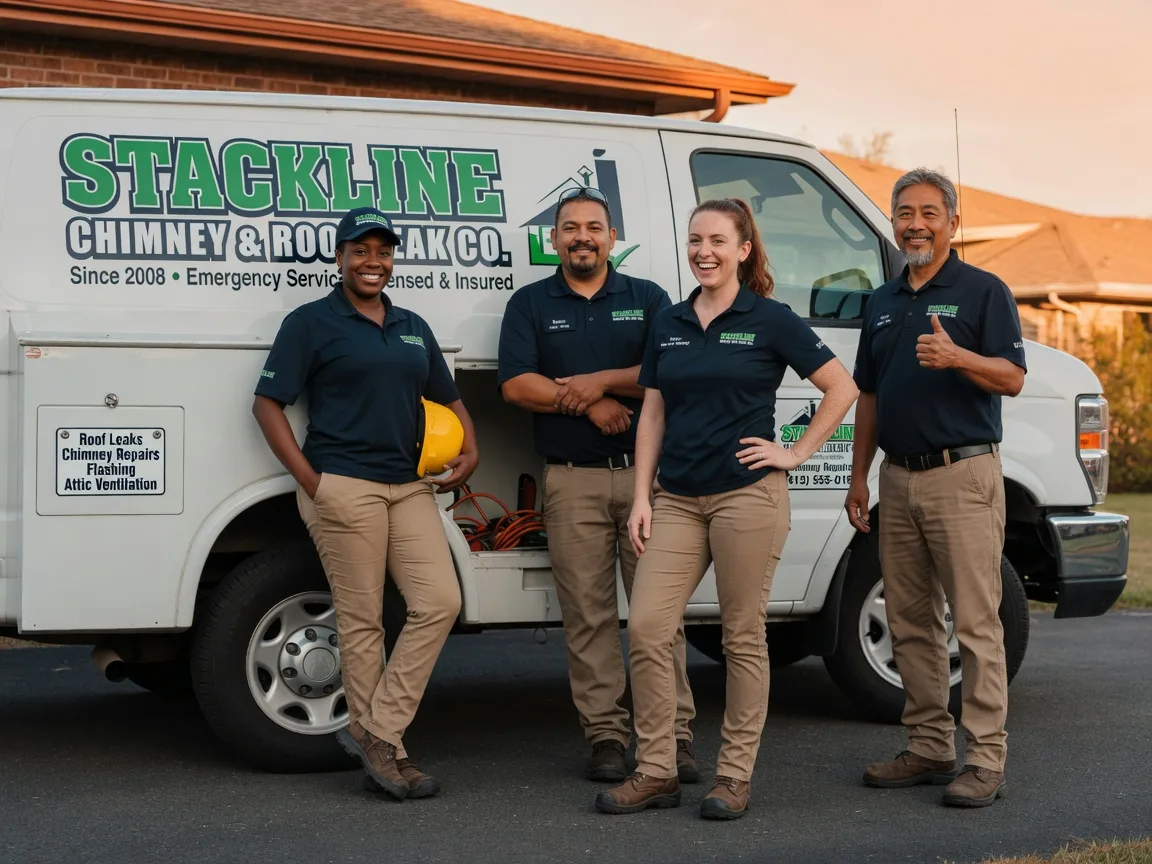 Chimney flashing repair company in Watts, OK